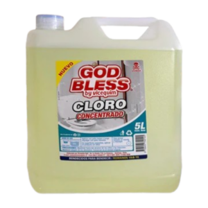 CLORO CONCENTRADO GOD BLESS , 5 LITROS
