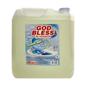 CLORO GEL GOD BLESS, 5 LITROS