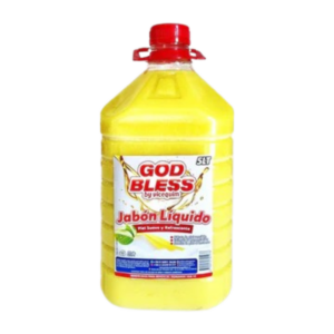 JABÓN LÍQUIDO CREMOSO GOD BLESS, 5 LITROS