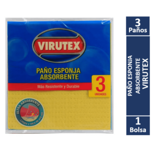 PAÑO ESPONJA VIRUTEX BOLSA 3 UN