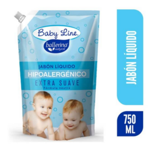 BALLERINA JABÓN LÍQUIDO EXTRA SUAVE BABY LINE DOY PACK, 750 ML