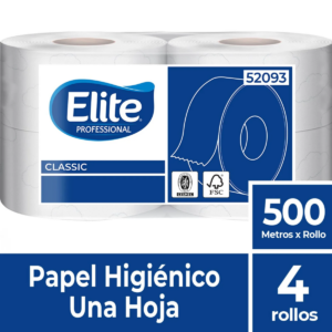 PAPEL HIGIÉNICO INDUSTRIAL ELITE PROFESSIONAL 4 X 500 MTS