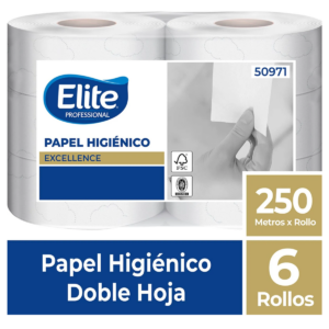 PAPEL HIGIÉNICO INDUSTRIAL ELITE PROFESSIONAL 6 X 250 MTS