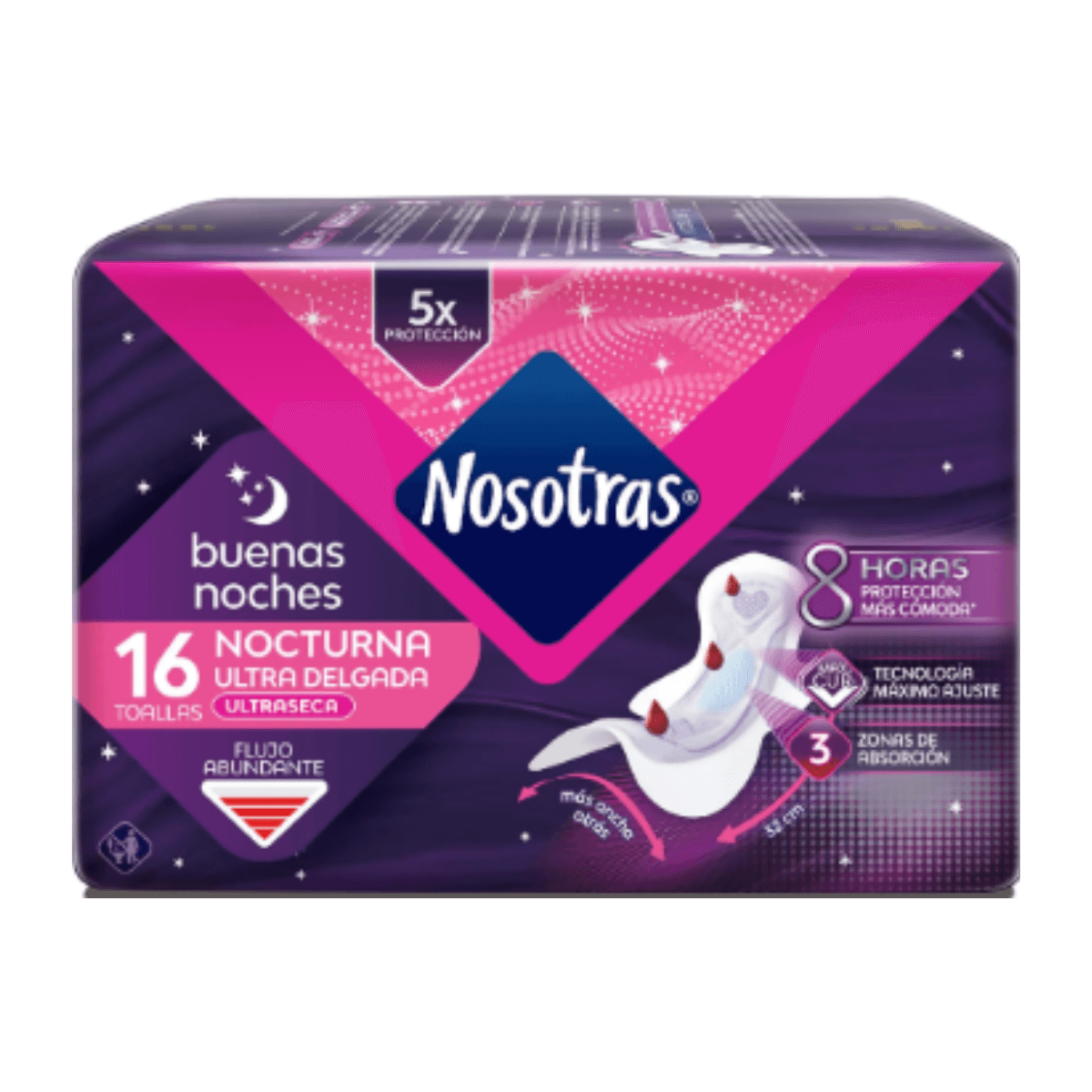 NOSOTRAS BUENAS NOCHES ULTRA DELGADA 16 TOALLAS