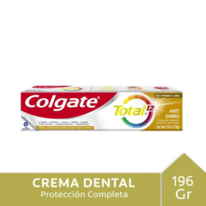 PASTA DENTAL COLGATE TOTAL 12 ANTISARRO 150 ML (196 GR)