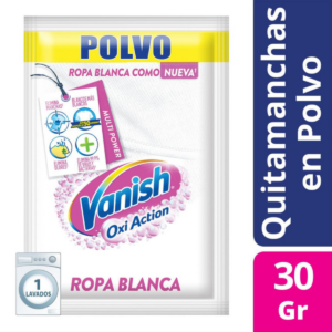 VANISH QUITAMANCHAS EN POLVO ROPA BLANCA 30 GR