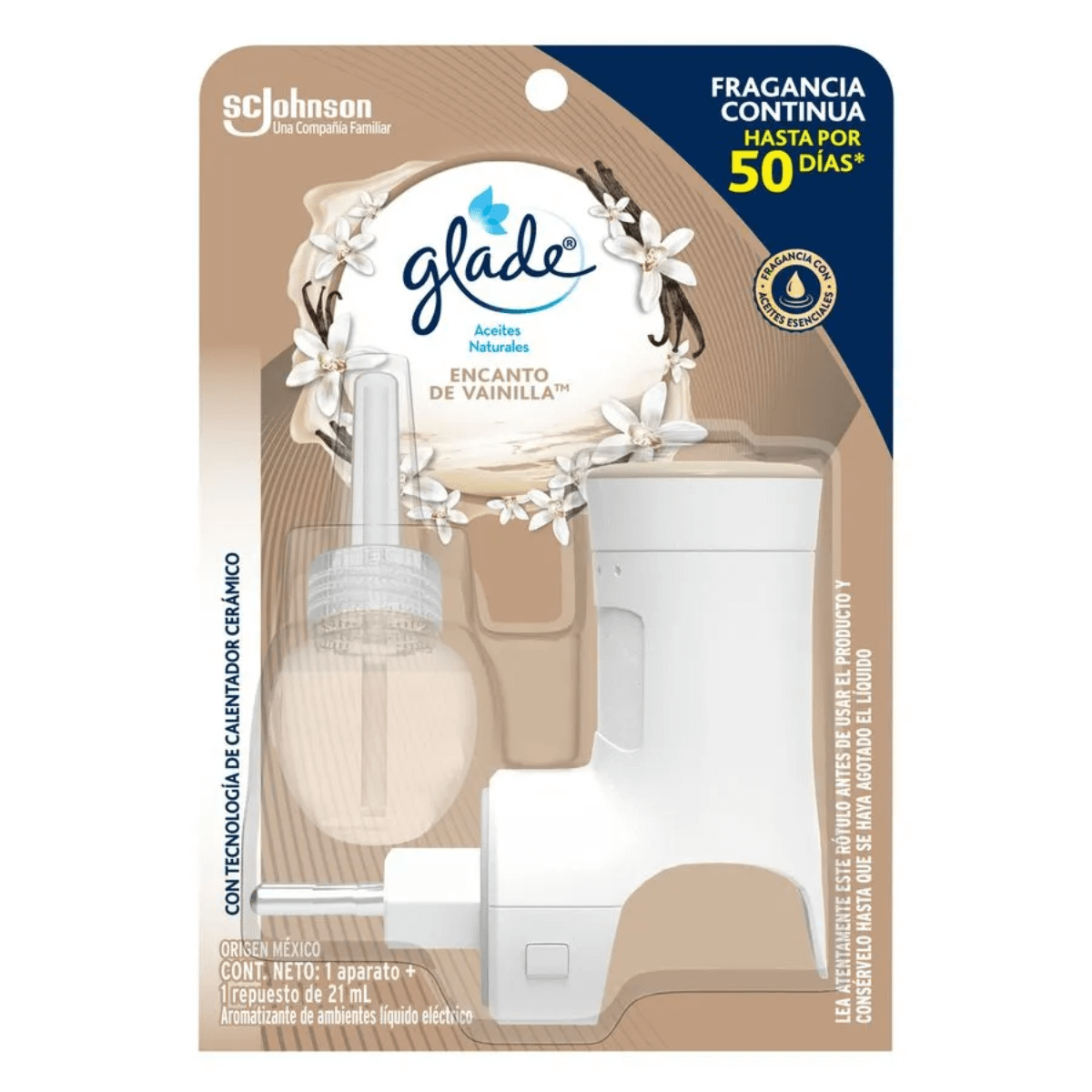 ACEITES NATURALES GLADE ENCHUFE VAINILLA 21 ML