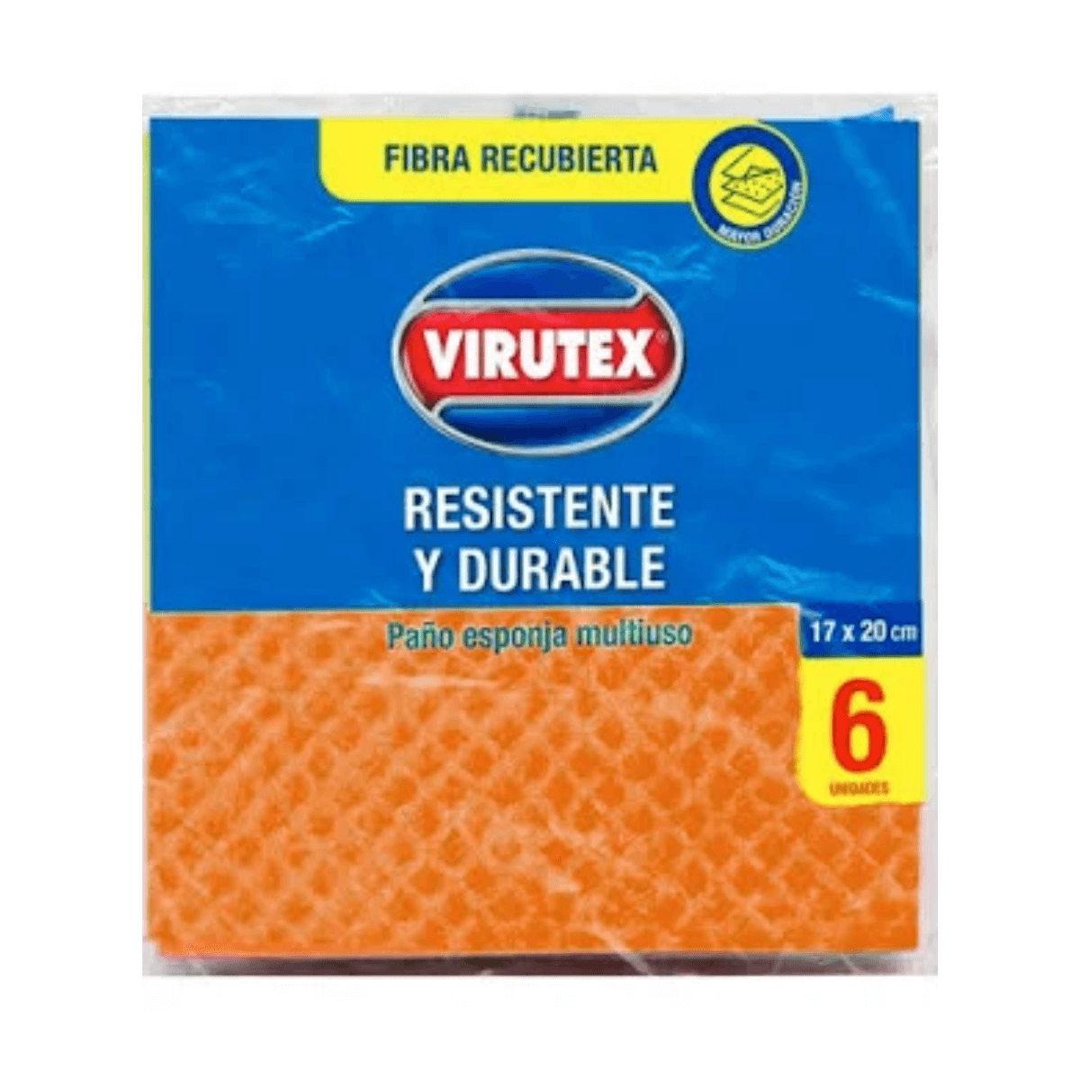 PAÑO ESPONJA VIRUTEX BOLSA 6 UN