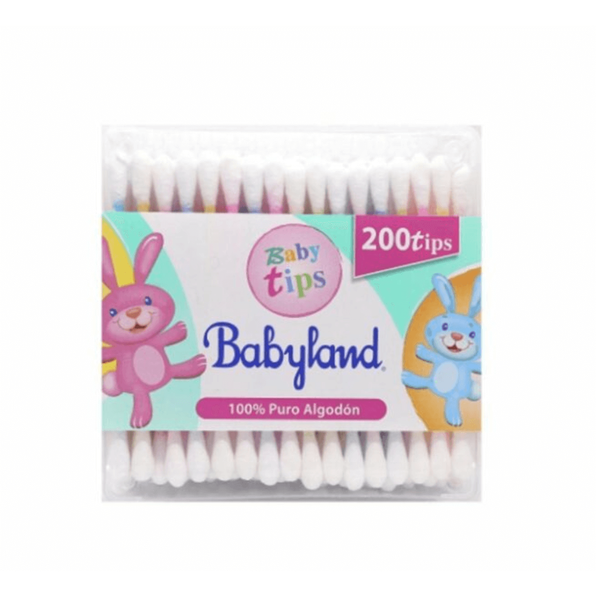 BABYLAND COTONITOS 200 TIPS 100% ALGODÓN