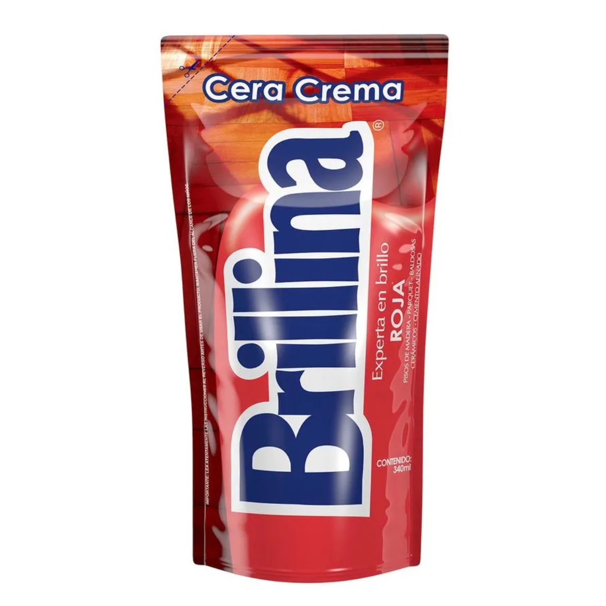 CERA CREMA BRILLINA 340 CC ROJA