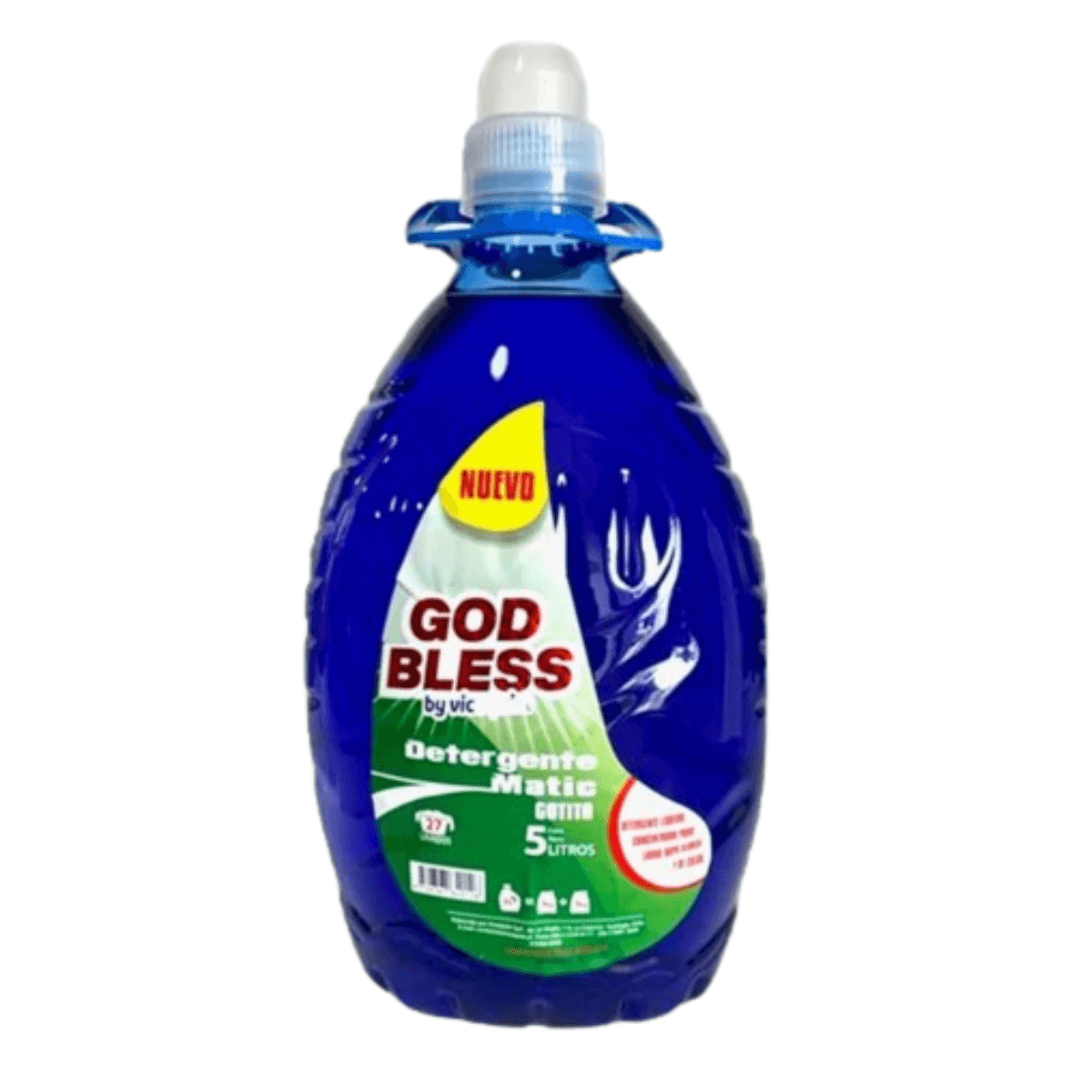 DETERGENTE MATIC GOD BLESS GOTITA AZUL 5 LITROS