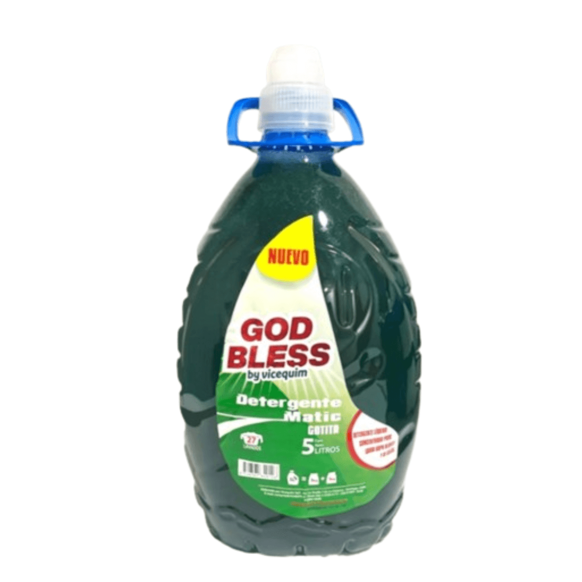 DETERGENTE MATIC GOD BLESS GOTITA VERDE 5 LITROS
