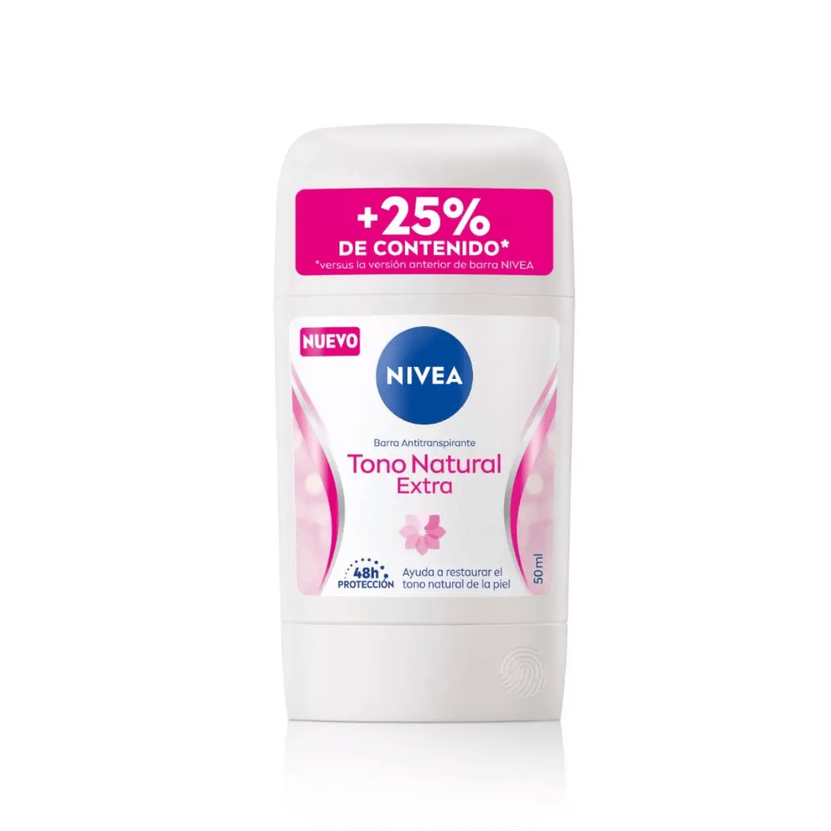 NIVEA DESODORANTE ANTITRANSPIRANTE TONO NATURAL EXTRA BARRA 50 ML