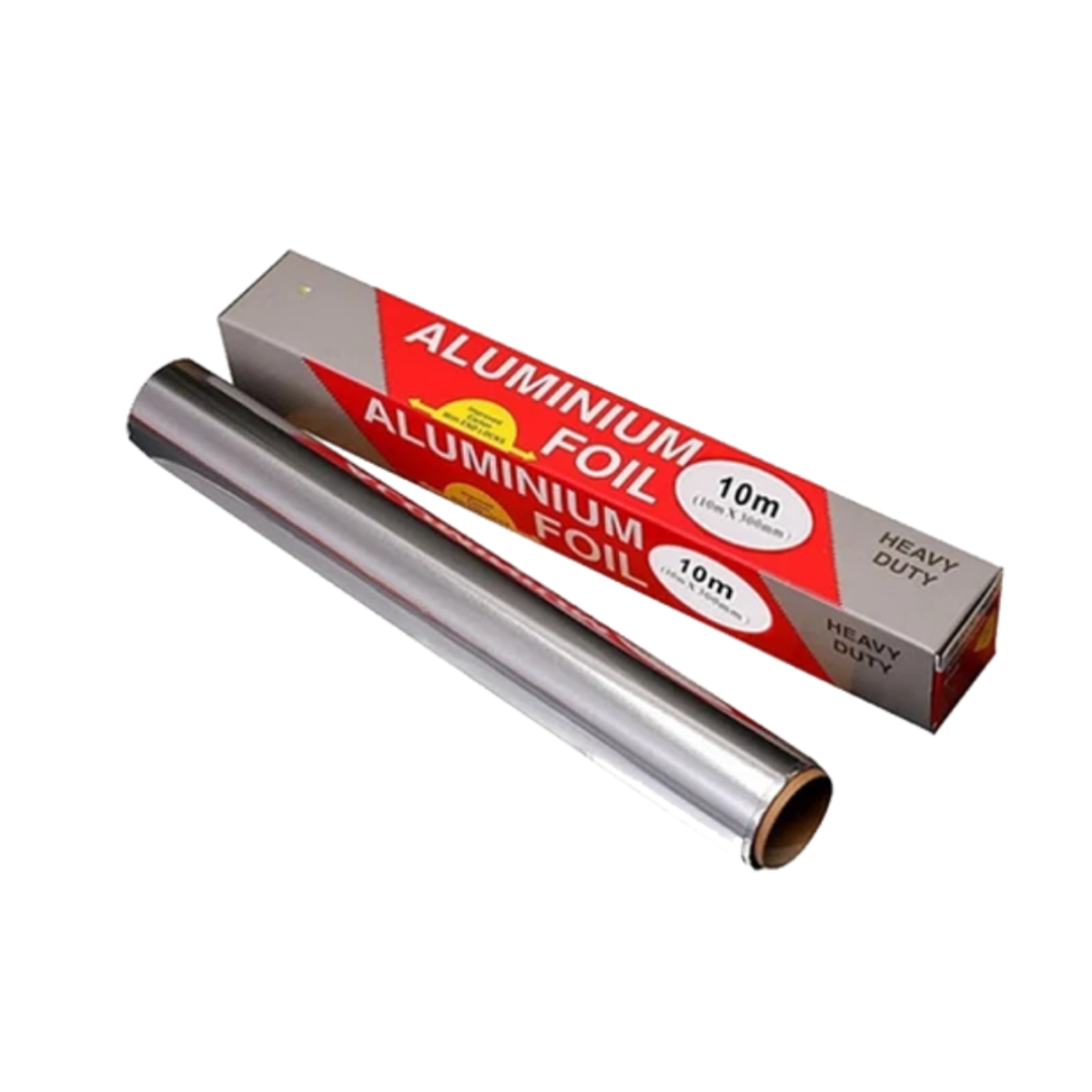 PAPEL ALUMINIO ROLLO 10 M × 30 CM HEAVY DUTY CAJA DISPENSADORA