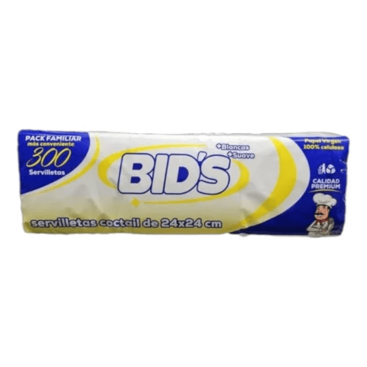 SERVILLETAS BID´S COCTAIL 24X24 CM PACK 300 UND