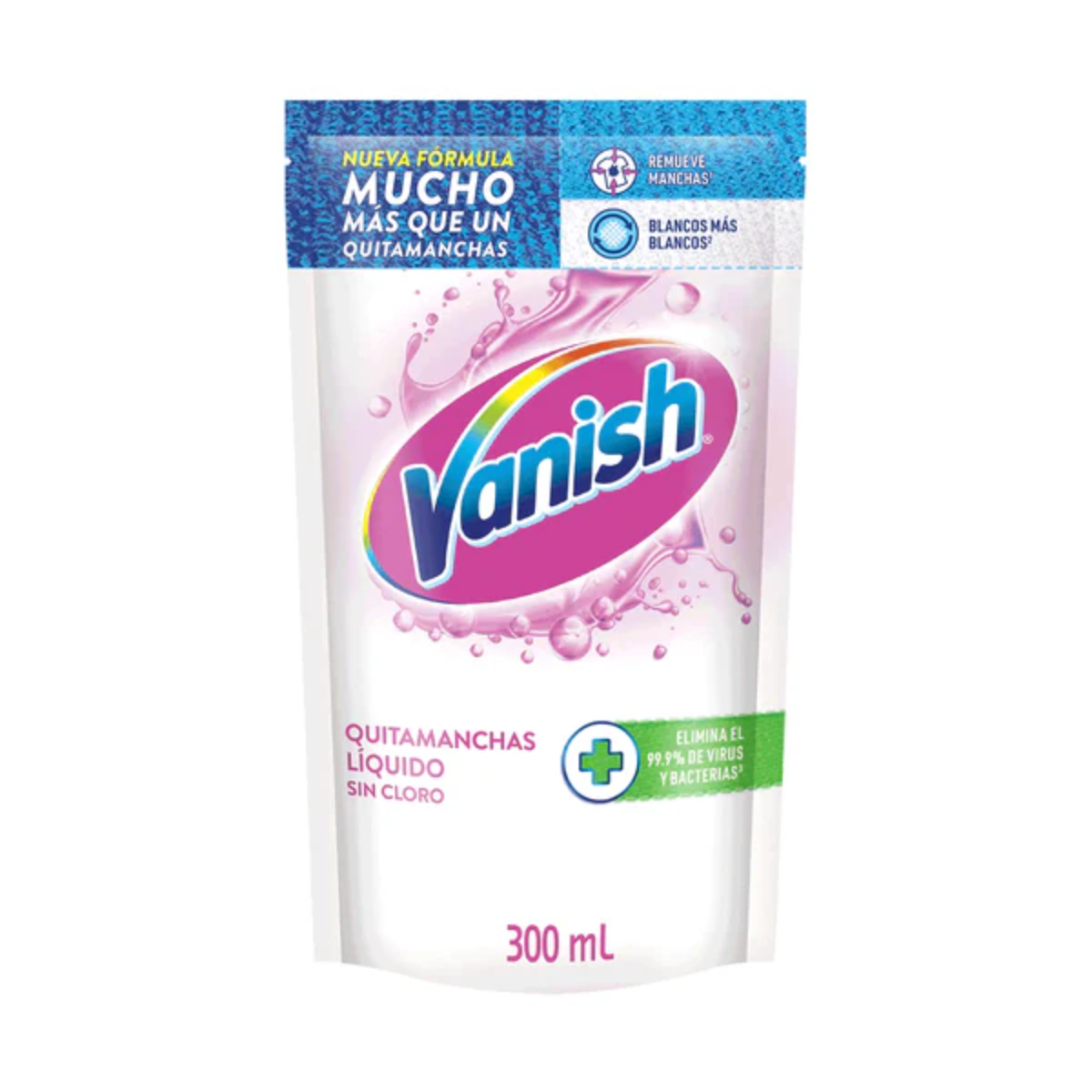 VANISH QUITAMANCHAS LÍQUIDO ROPA BLANCA 300 ML