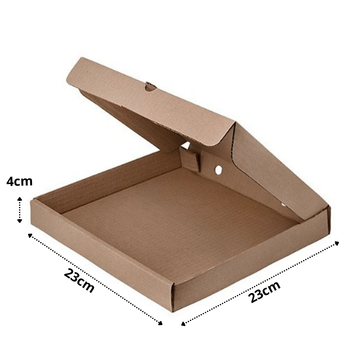 CAJA PIZZA KRAFT CHICA 23x23x4 cm
